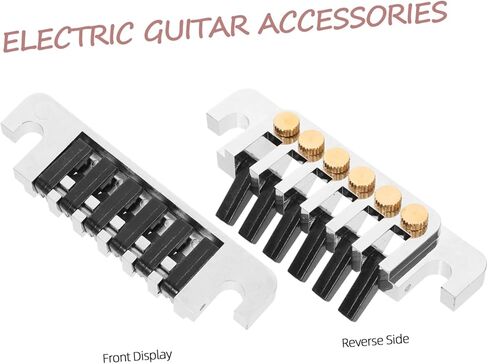 1set Metal Guitar Tailpiece Bridge for and Easy to Install Jazz Guitar Tailpiece Replacement Accessory in Kuwait