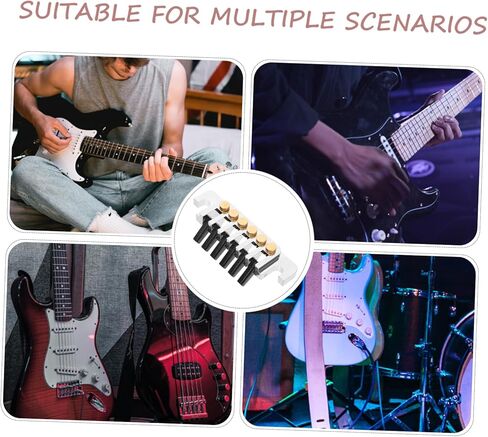 1set Metal Guitar Tailpiece Bridge for and Easy to Install Jazz Guitar Tailpiece Replacement Accessory in Kuwait