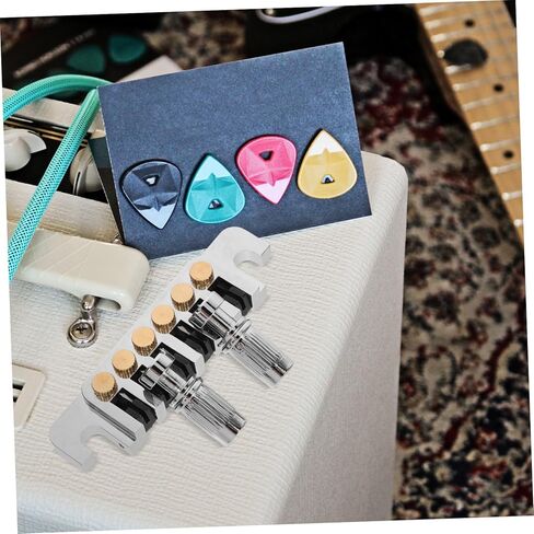 1set Metal Guitar Tailpiece Bridge for and Easy to Install Jazz Guitar Tailpiece Replacement Accessory in Kuwait