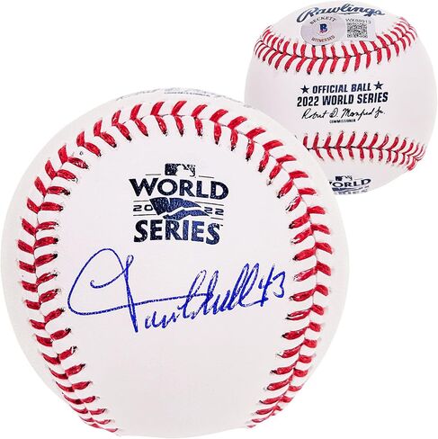 Lance McCullers Jr. Autographed Official 2022 World Series Logo M.L.B Baseball Astros Beckett BAS Witness Stock #210128 in Saudi Arabia