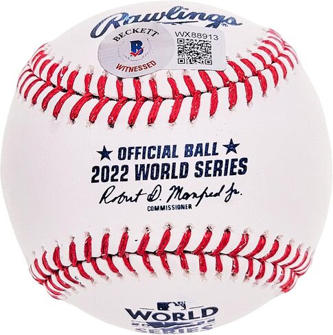 Lance McCullers Jr. Autographed Official 2022 World Series Logo M.L.B Baseball Astros Beckett BAS Witness Stock #210128 in Saudi Arabia