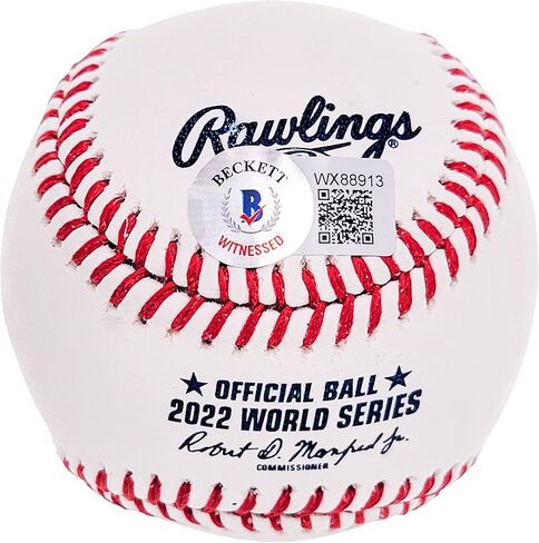 Lance McCullers Jr. Autographed Official 2022 World Series Logo M.L.B Baseball Astros Beckett BAS Witness Stock #210128 in Saudi Arabia