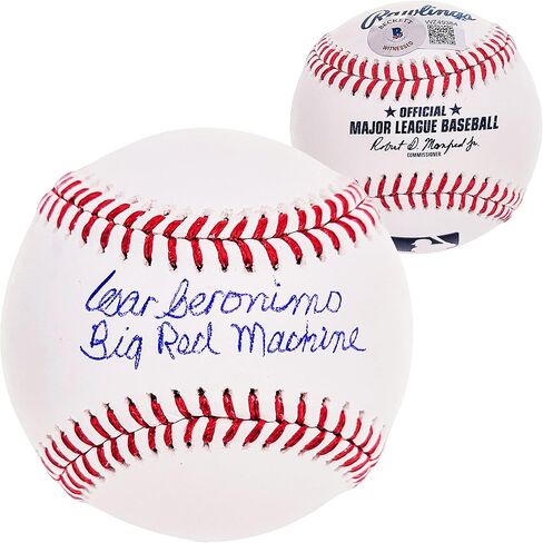 سيزار جيرونيمو موقع من M.L.B Baseball Reds الرسمي "Big Red Machine" Beckett BAS Witness Stock #210133 in Saudi Arabia