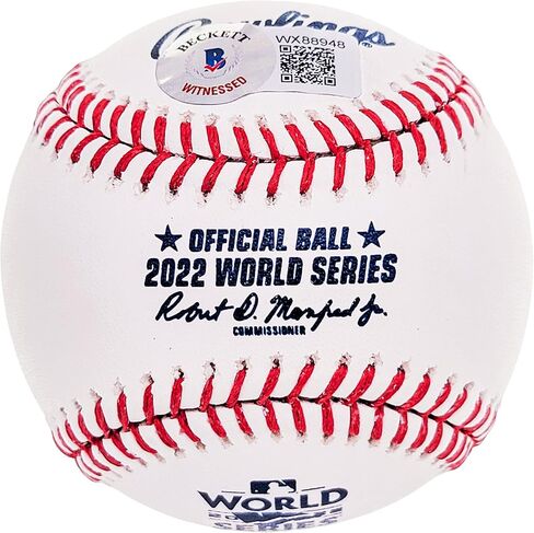 Lance McCullers Jr. Autographed Official 2022 World Series Logo M.L.B Baseball Astros "22 WS Champs" Beckett BAS Witness Stock #210127 in Saudi Arabia