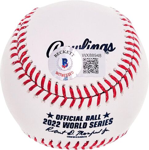 Lance McCullers Jr. Autographed Official 2022 World Series Logo M.L.B Baseball Astros "22 WS Champs" Beckett BAS Witness Stock #210127 in Saudi Arabia