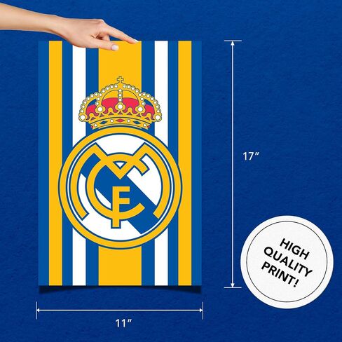 ملصق Desert Cactus Real Madrid FC، لوس بلانكوس مدريديستاس لكرة القدم، مقاس 11 × 17 بوصة، ديكور غرفة المكتب، معدات المعجبين الرسمية (11 × 17 بوصة، الإصدار C) in Saudi Arabia