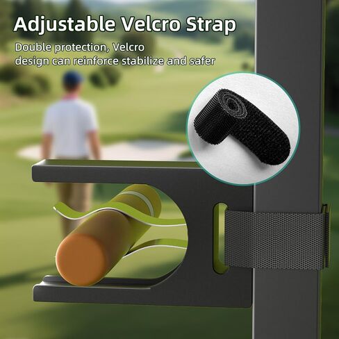 Magnetic Golf Holder Clip for Golf Cart, Sturdy Aluminum Alloy & Stainless Steel Portable Stogie Clip for Golf Carts & Accessories for Men ，Perfect for Fishing, Grilling, Camping & Sporting Events in Saudi Arabia