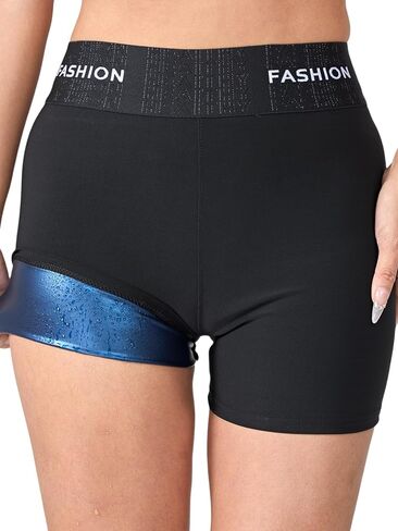 Sweat Shorts for Women Slimming Compression Workout Thermo Waist Trainer Slimming Leggings Pant in Saudi Arabia
