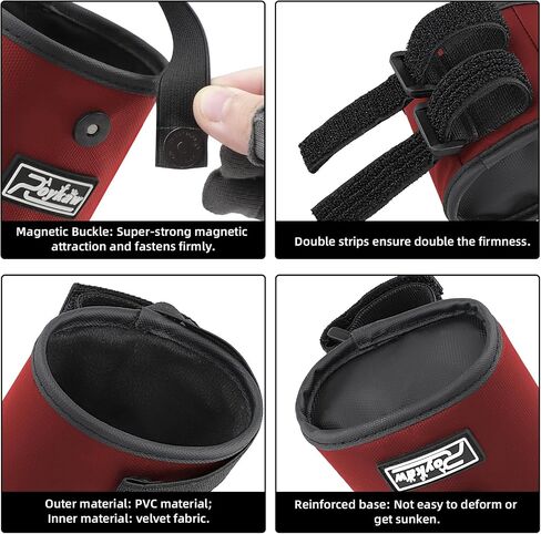 Roykaw Golf Rangefinder Pouch Mount Strap for Golf Cart, Laser Rangefinder Pouch Holder, Golf Push Cart Range Finder Holder, No Drilling Required, Firmly & Suitable Small Items in Saudi Arabia