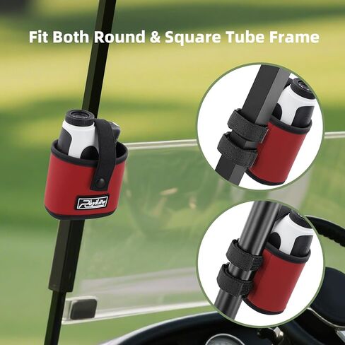 Roykaw Golf Rangefinder Pouch Mount Strap for Golf Cart, Laser Rangefinder Pouch Holder, Golf Push Cart Range Finder Holder, No Drilling Required, Firmly & Suitable Small Items in Saudi Arabia