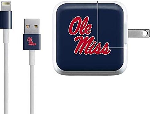 Skinit Decal Other Skin Compatible with iPad Charger (10W USB) - Officially Licensed College Rebels Ole Miss Design in Saudi Arabia