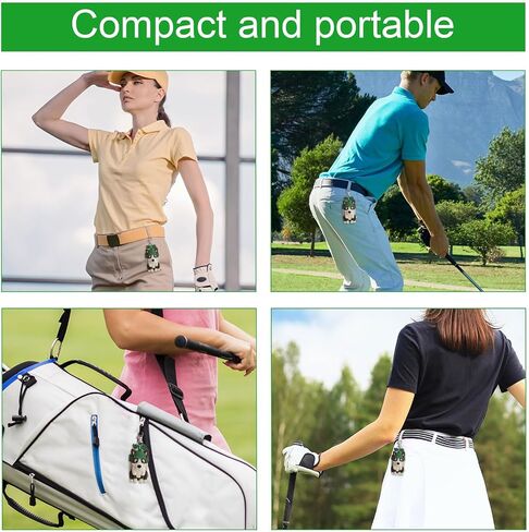 Dog Caddy Golf Tee Holder Bag Accessories, Including 8 Golf Ball Tees Creative Cute Puppy Holder Set for Women Men Golfers Attaching to Backpack Shoulder Bag Belt in Saudi Arabia