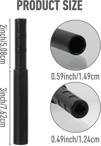 Bremorou 4 Pcs Golf Shaft Extension Golf Club Extension Rod Club Shaft Extensions Stick Extender Extensions for Graphite Shafts for Iron Wood Putter Accessories(Black) in Saudi Arabia