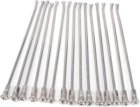 36 Pcs 21" Front 18" 19" Rear Wheel Steel Spokes Nipples For KTM For HONDA For YAMAHA For KAWASAKI For SUZUKI EXC EXCF XC CRF YZF XR(239.5mm 3.5mm) in Saudi Arabia