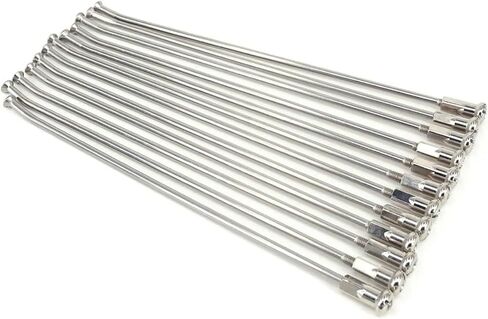 36 Pcs 21" Front 18" 19" Rear Wheel Steel Spokes Nipples For KTM For HONDA For YAMAHA For KAWASAKI For SUZUKI EXC EXCF XC CRF YZF XR(239.5mm 3.5mm) in Saudi Arabia