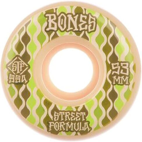Bones STF Retros 99A V2 Locks Skateboard Wheels White 53mm in Saudi Arabia