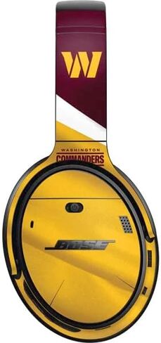 غلاف صوتي من Skinit متوافق مع سماعات الرأس Bose QuietComfort 35 II - تصميم علم NFL Washington Commanders المرخص رسميًا in Saudi Arabia