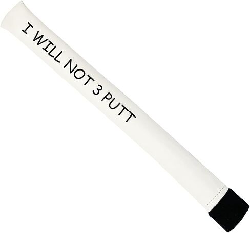 Sunfish I Will Not 3 Putt Leather Golf Alignment Stick Cover Holds 2 Sticks in Saudi Arabia