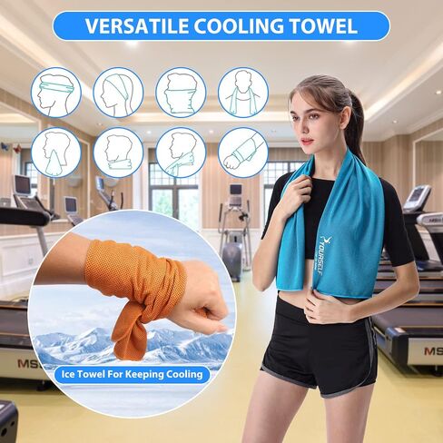 Cooling Towel, Cooling Towels for Neck,40 inch X 12 inch Ice Towel for Instant Cooling Relief, Soft Breathable Chilly Towel, Perfect Yoga, Golf, Sports, Gym, Workout, Athletes Towel in Saudi Arabia