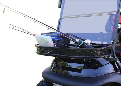 سلة طين أمامية شديدة التحمل من شركة Huskey Parts، سلة أدوات شحن خارجية متوافقة مع EZGO TXT/RXV/VALOR/S4/LIBERTY؛ Club Car DS/سابقة/إلى الأمام/تيمبو؛ /عربة جولف ياماها G22-G29 (انتقائية) in Saudi Arabia