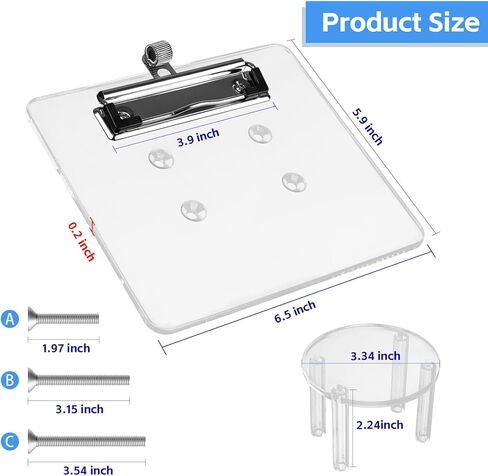 حامل بطاقة الأداء لعجلة القيادة لعربة الجولف من Archerest مع حامل قلم رصاص لسيارة النادي/EZGO TXT& RXV/Yamaha G29/Icon I40/Star Car/Excar وغيرها من معظم عربات الجولف الشفافة بسمك 5 مم من الأكريليك in Kuwait