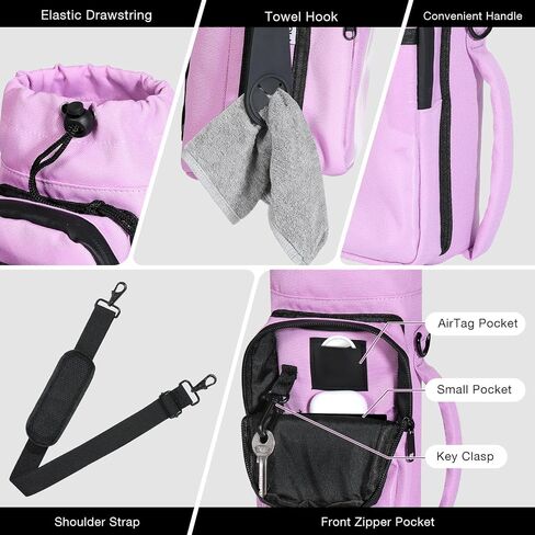 MoKo Magnetic Gym Bag, Magnetic Water Bottle Holder with Clear Phone Pouch, Built-in 4 Magnets Fitness Bag for Men and Women Compatible with Most Water Bottles, Gym Accessories Gifts, Black in Saudi Arabia