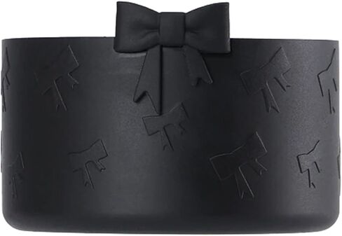 قطعة واحدة من حذاء كأس واقي بفيونكة سوداء لـ 20 30 40 أونصة من ممتص الصدمات ستانلي، إكسسوارات غطاء سفلي من السيليكون، هدايا عيد الميلاد لتخزين الهدايا للنساء in Kuwait