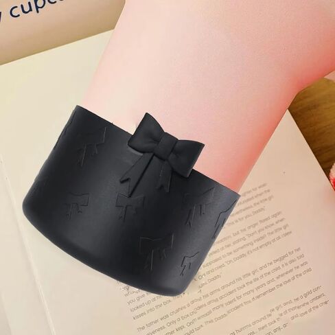 قطعة واحدة من حذاء كأس واقي بفيونكة سوداء لـ 20 30 40 أونصة من ممتص الصدمات ستانلي، إكسسوارات غطاء سفلي من السيليكون، هدايا عيد الميلاد لتخزين الهدايا للنساء in Kuwait