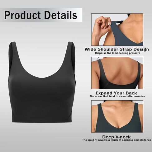 Sports Bras for Women High Support Yoga Bra Womens Workout Tops Tank Clothes in Saudi Arabia