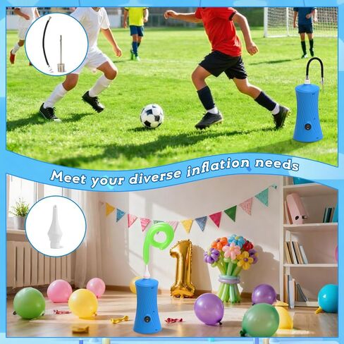 Balloon Pump Electric Air Pump for Long Balloon Inflator Blower Machine for Birthday Party Celebration Balloons Decorations for Sport Ball Twisty Animal Balloons Upgraded Version in Saudi Arabia