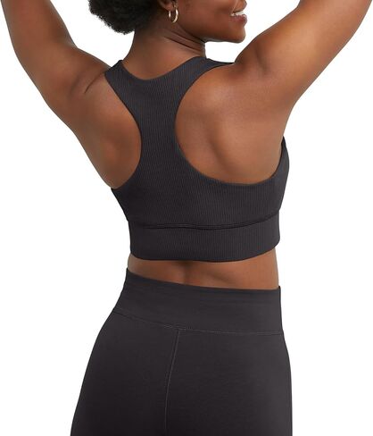 حمالة صدر رياضية من Hanes Originals Longline Racerback، دعم متوسط in Kuwait