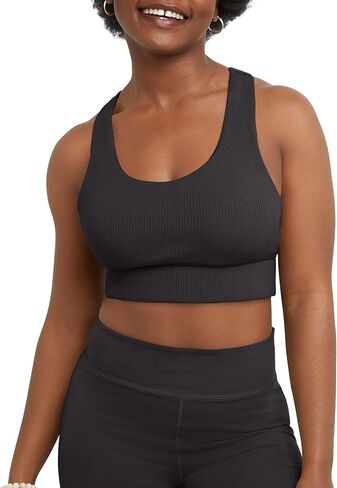 حمالة صدر رياضية من Hanes Originals Longline Racerback، دعم متوسط in Kuwait