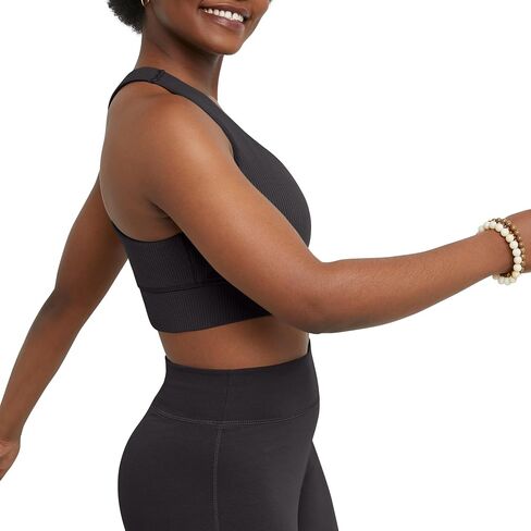 حمالة صدر رياضية من Hanes Originals Longline Racerback، دعم متوسط in Kuwait