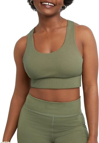 حمالة صدر رياضية من Hanes Originals Longline Racerback، دعم متوسط in Kuwait