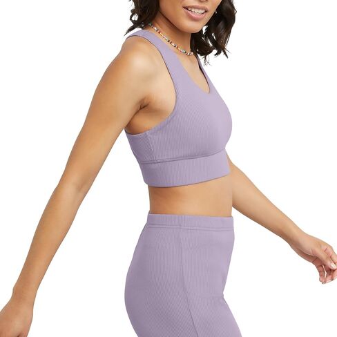 حمالة صدر رياضية من Hanes Originals Longline Racerback، دعم متوسط in Kuwait