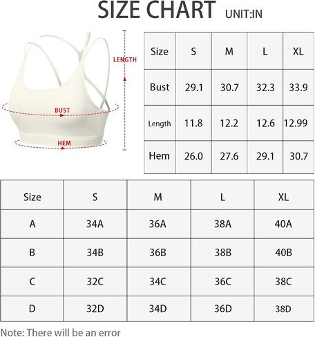 Sports Bra for Women, Scoop Neck Crisscross Back Padded Low Impact Bras Tops for Workout Yoga Gym White in Saudi Arabia