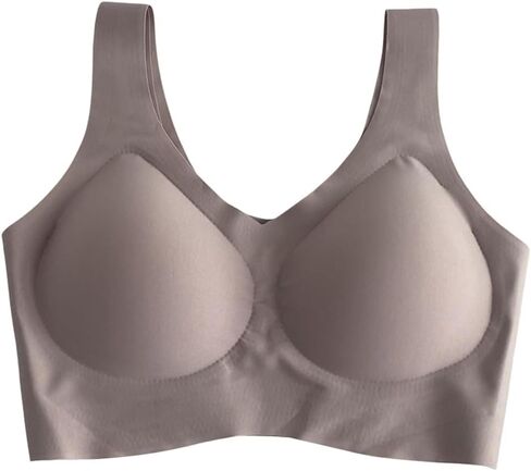 Womens Bra All-in-one Fixed Cup Thin Underwear Traceless Comfortable Sport Wirefree Beauty Vest Style Bras in Saudi Arabia