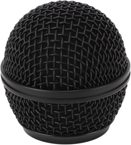 POCREATION Microphone Replacement Head Mic Grille Mesh Ball Mic Ball Head for SV100 with Inner Foam Metal Mesh Black Grille in Saudi Arabia