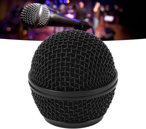 POCREATION Microphone Replacement Head Mic Grille Mesh Ball Mic Ball Head for SV100 with Inner Foam Metal Mesh Black Grille in Saudi Arabia