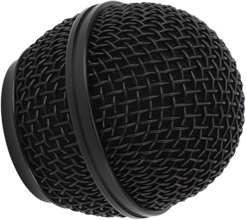 POCREATION Microphone Replacement Head Mic Grille Mesh Ball Mic Ball Head for SV100 with Inner Foam Metal Mesh Black Grille in Saudi Arabia