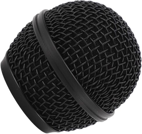 POCREATION Microphone Replacement Head Mic Grille Mesh Ball Mic Ball Head for SV100 with Inner Foam Metal Mesh Black Grille in Saudi Arabia