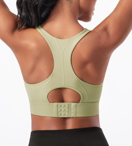 Womens Sports Bra Adjustable Strap High Support Workout Top Double Layer Breathable Fitness Gym Yoga Bra for Running Training in Saudi Arabia