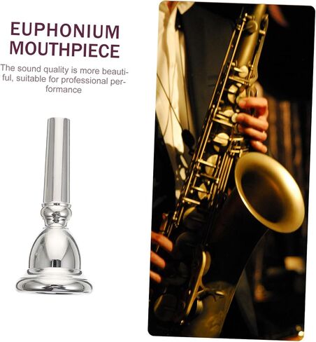 قطعة واحدة من قطعة الفم من Euphonium مطلية بالفضة للمبتدئين واللاعبين المحترفين وملحق أداة ذات لمسة نهائية ناعمة لأداء Euphonium in Saudi Arabia