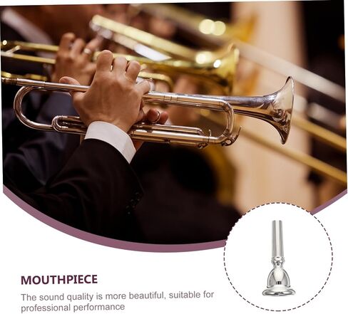 قطعة واحدة من قطعة الفم من Euphonium مطلية بالفضة للمبتدئين واللاعبين المحترفين وملحق أداة ذات لمسة نهائية ناعمة لأداء Euphonium in Saudi Arabia