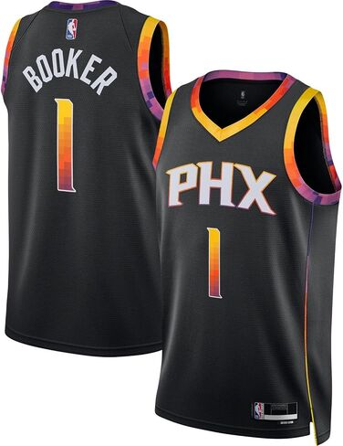 Devin Booker Phoenix Suns NBA Kids Youth 8-20 Black Statement Edition Swingman Jersey in Saudi Arabia