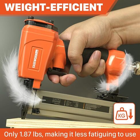 EASEWORK TOOL Pin Nailer 23 مقياس، مسدس أظافر دبوس هوائي لأظافر دبوس 5/32 بوصة إلى 1 بوصة، دبوس صغير بدون رأس يخلق ثقوب غير مرئية، عمر خدمة طويل للغاية، للخزانة، تقليم صغير، قولبة دقيقة، DIY in Kuwait