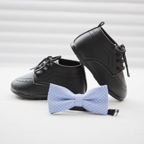 Infant Baby Boys Girls Classic Wedding Loafers Brogue Oxford Dress Shoes First Steps Walking Flat Lazy Crib Shoe in Saudi Arabia