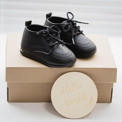 Infant Baby Boys Girls Classic Wedding Loafers Brogue Oxford Dress Shoes First Steps Walking Flat Lazy Crib Shoe in Saudi Arabia