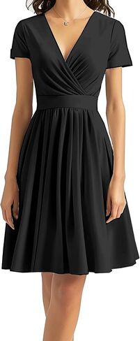 DinyIn Women's 2025 Summer Short Sleeve Casual Dresses in Saudi Arabia