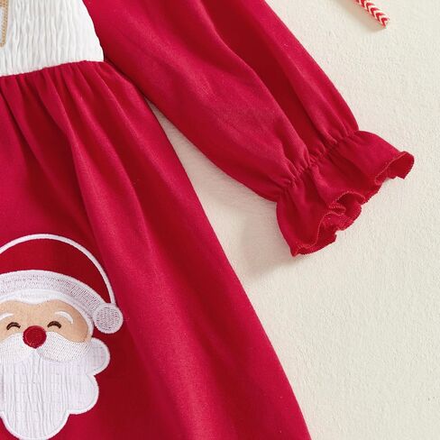 Toddler Baby Girl Thanksgiving Outfit Turkey Smocked Dress Long Sleeve Doll Collar Fall Dresses Harvest Clothes in Saudi Arabia
